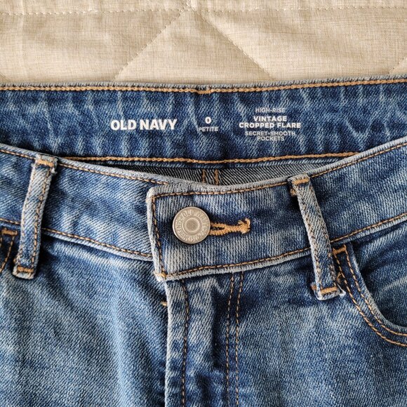 Old Navy Vintage Cropped Flare 0 Petite - Picture 4 of 4